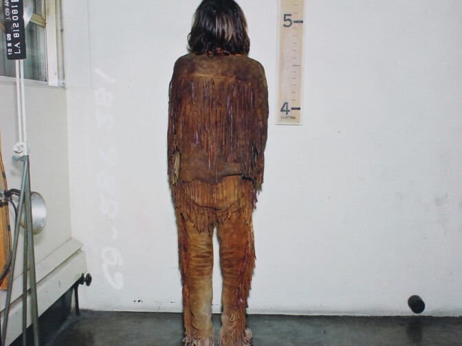 Charles Manson's initial booking photo after the Tate-LaBianca murders. 