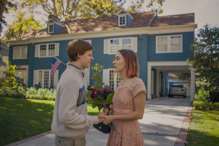 Lucas Hedges and Saoirse Ronan in 'Lady Bird'