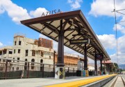 A rendering of Metro Gold Line's Azusa Station. 