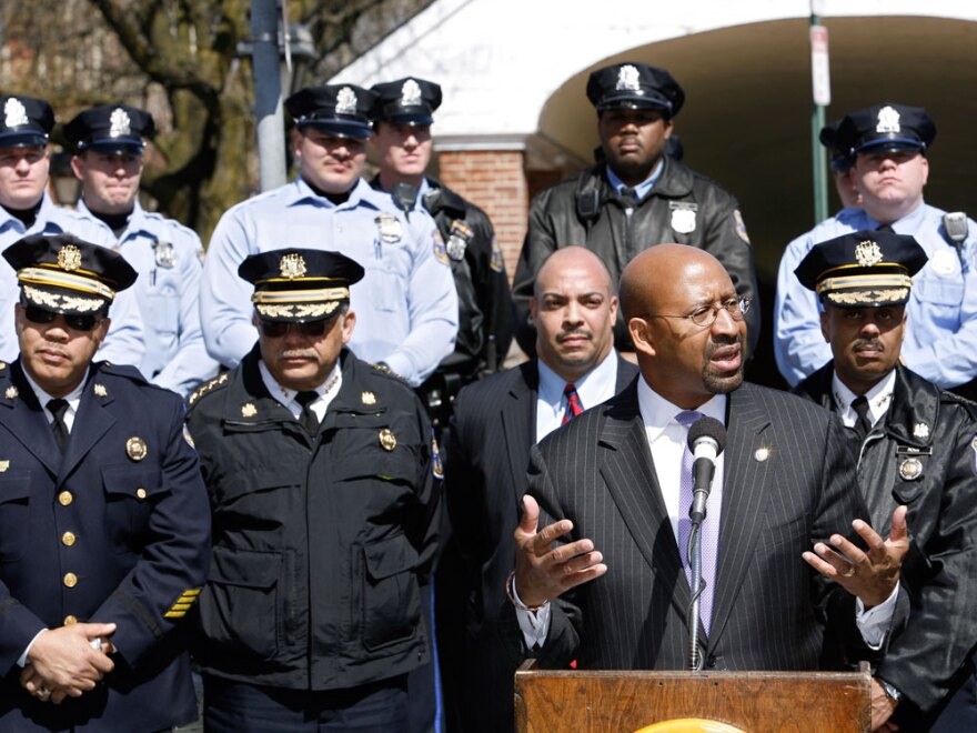 In a speech on March 24, Philadelphia Mayor Michael Nutter reassures residents of their safety and outlines the city's response to recent unrest caused by roving mobs of youths.