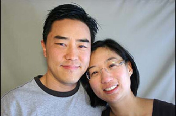 She's a Democrat. He's a Republican. She went to school in Boston. He worked in LA. But now they're married with a baby. 