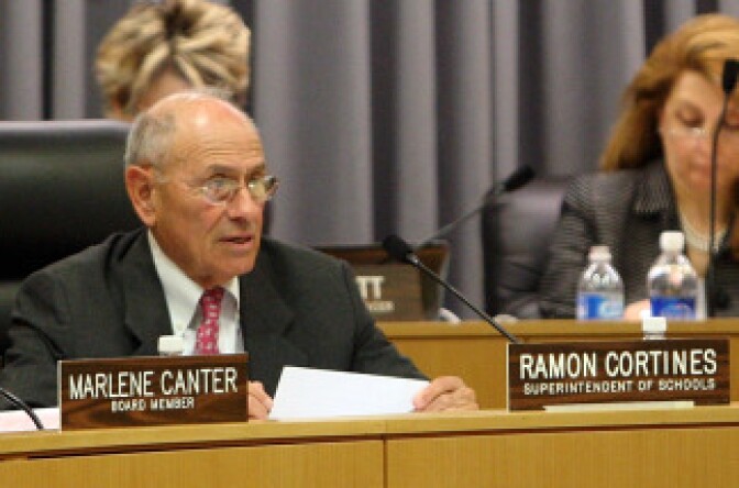 File photo: LAUSD Superintendent Ramon Cortines.