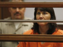 Veteran LAPD detective Stephanie Lazarus, 49, appears at the Criminal Justice Center for her arraignment on murder charges June 9, 2009 in Los Angeles, California. Lazarus is charged with the February 24, 1986 murder of Sherri Rasmussen, her ex-boyfriend's wife, the arraignment was continued.
