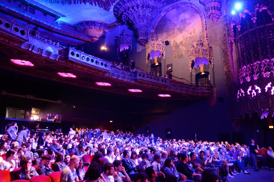 Audience members at the Theatre at Ace Hotel on August 8, 2015 in Los Angeles, California.