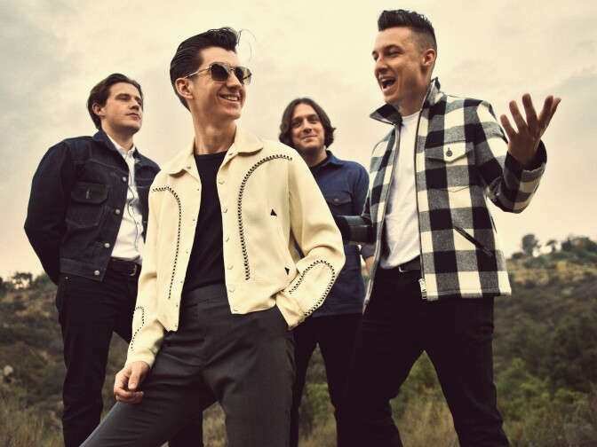 From Left to Right: Jamie Cook, Alex Turner, Nick O’Malley and Matt Helders