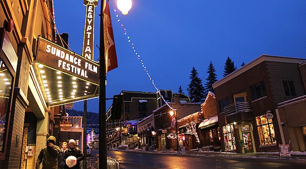 The Egyptian Theater in Park City, Utah during the Sundance Film Festival