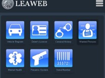 A screenshot from the JusticeMobile app.