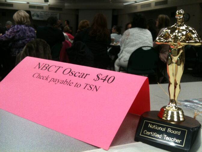 United Teachers Los Angeles held a celebration for 189 L.A. Unified teachers who were granted certification from the National Board for Professional Teaching Standards 