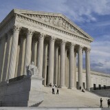 The U.S. Supreme Court in Washington where the justices ruled that the government can detain certain immigrants without bond hearings.