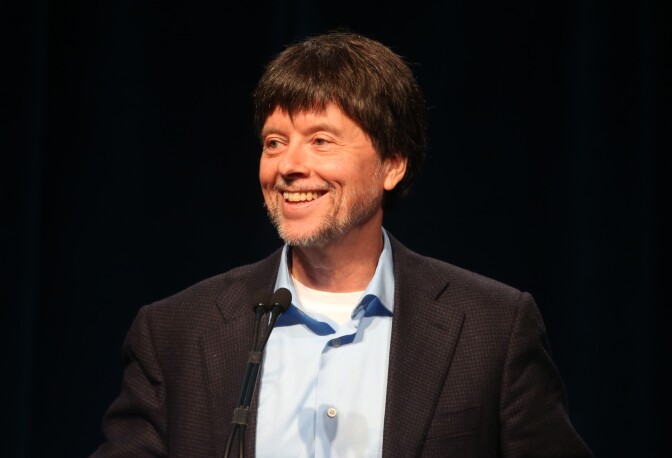 BEVERLY HILLS, CA - JULY 22:  Filmmaker Ken Burns speaks onstage during the PBS Press tour  'Ken Burns's The Roosevelts: An Intimate History' panel at the 2014 Summer TCA Tour - Day 15 at The Beverly Hilton Hotel on July 22, 2014 in Beverly Hills, California.  (Photo by Frederick M. Brown/Getty Images)