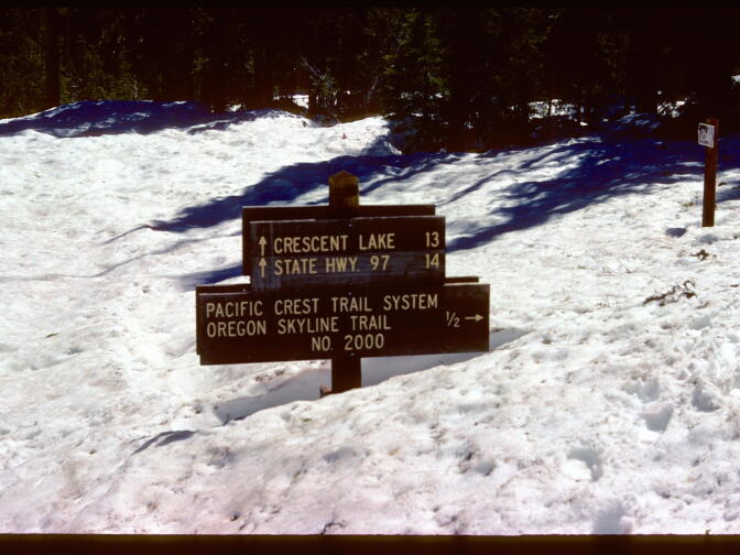Boston faced heavy snowpack in the Sierra Nevada range during her 1976 hike on the Pacific Crest Trail. 