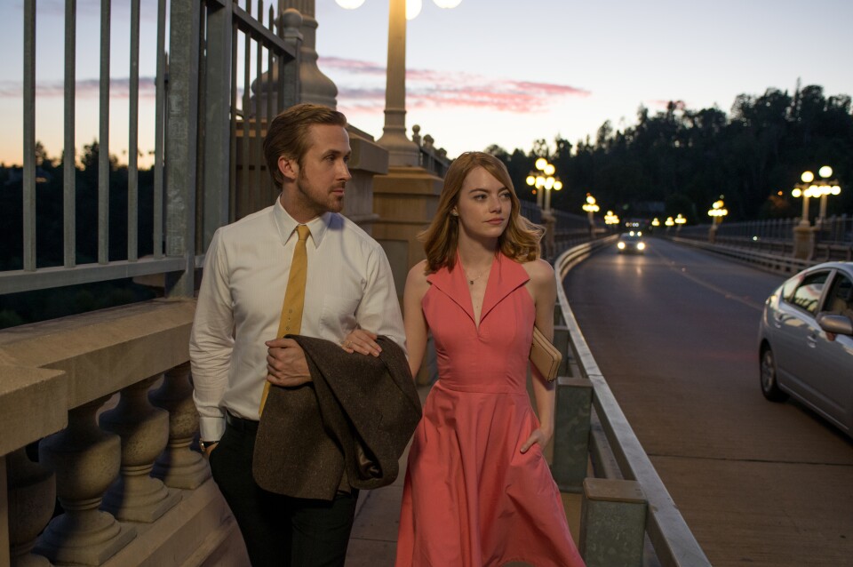 Ryan Gosling and Emma Stone star in the movie musical "La La Land." 