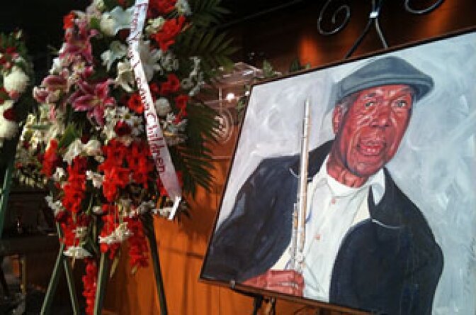 Jazz musician Buddy Collette's funeral