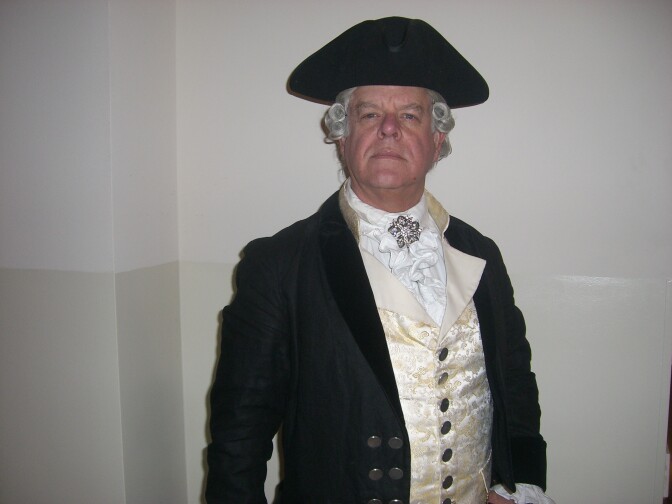 Actor John Curd as Benjamin Stoddert, the first Secretary of the new United States Navy.