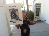 Linda Collinsworth favors a Riverside County law to regulate breeding. She says a pit bull mauled her 2-year-old grandchild. 
