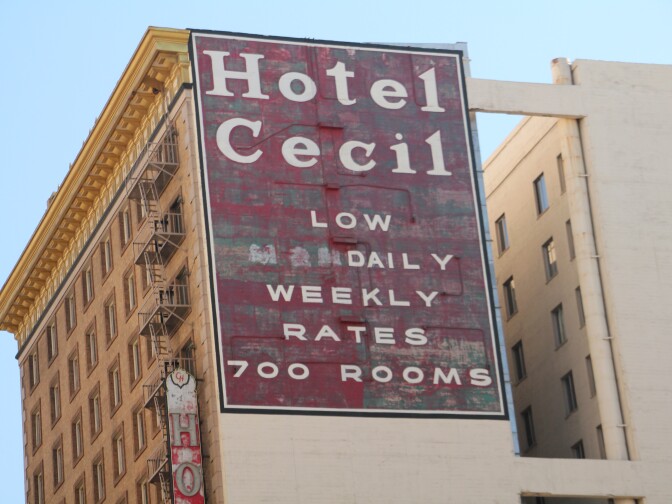 The daily rate at Hotel Cecil (now called Stay on Main) is $45.