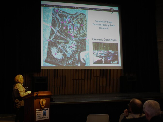 Yosemite's director of planning, Kathleen Morse, has led dozens of public meetings about the Merced WIld and Scenic River Draft Management Plan. 