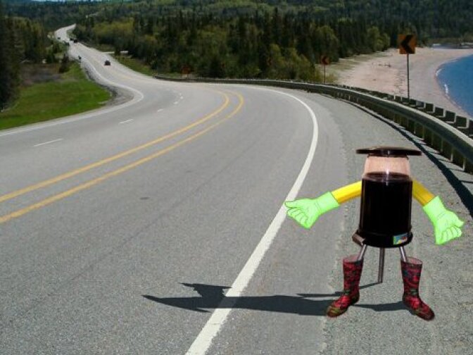 The HitchBOT will be hitchhiking its way through Canada this summer. 