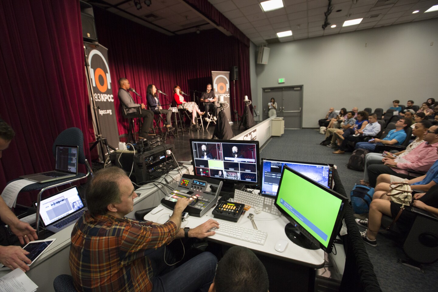 Reaching out to audiences with a livestream during the Millennial Matters event 