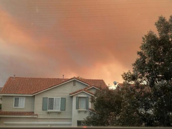 The fire in Camarillo near Hueneme Road at Saviers Road.