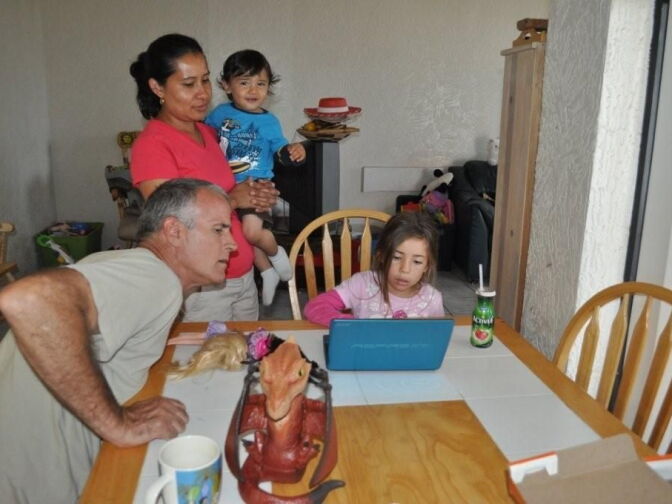Chris Xitco visits his children and wife Delia, who was barred for at least 10 years from the U.S. after the couple applied for Delia's legal residency. Daughter Elisa, 6, and son Itzamal, 1, live with Delia in Rosarito, Mexico, 30 miles south of Tijuana, and Chris drives from Los Angeles on weekends to visit.   