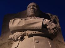The Martin Luther King, Jr. Memorial is shown on the 44th anniversary of King's assassination April 4, 2012 in Washington, DC. Today marks the first time that the fateful day was remembered at the newly opened memorial in the nation's capital. 