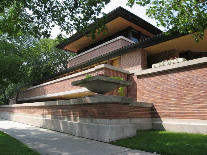 Frederick C. Robie House in Chicago, Illinois.