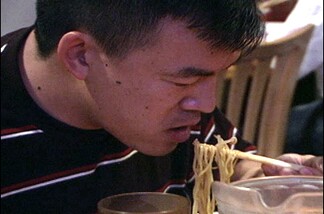 Look at the dedication on Alexis Wong's face as he eats the Special Number Two.