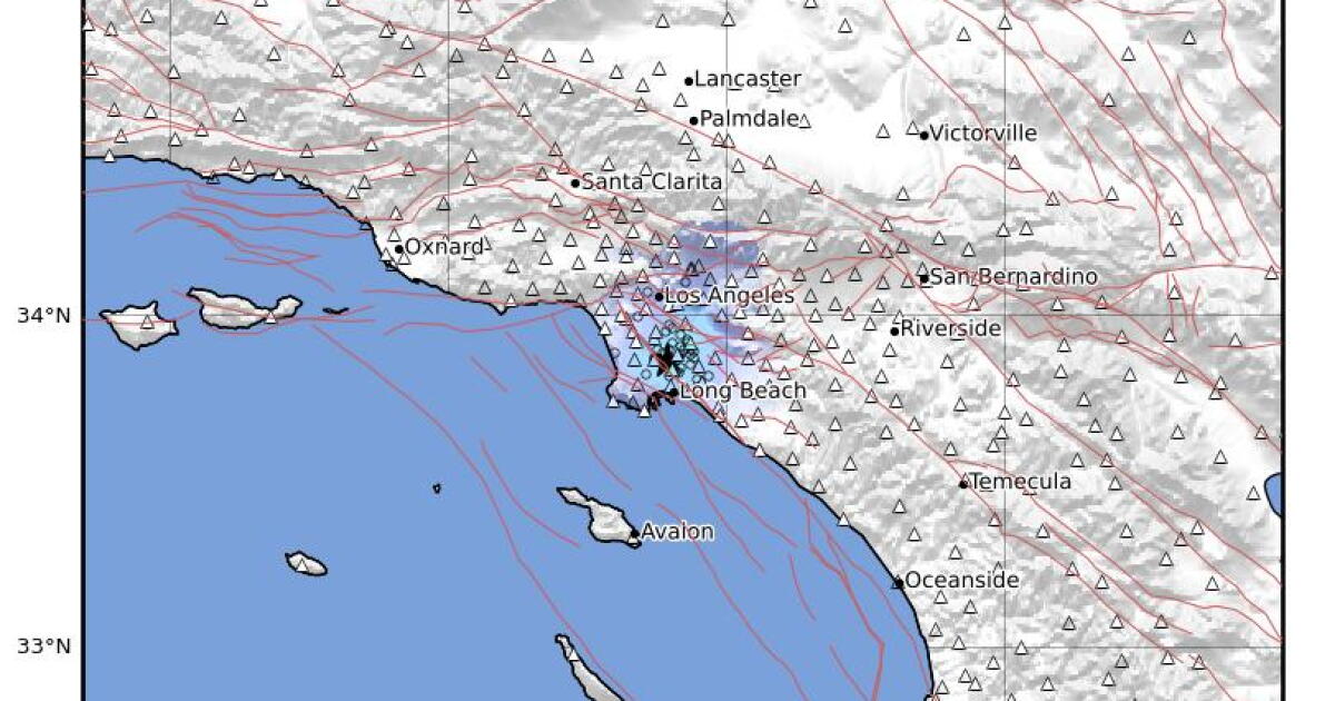 Compton earthquake 3.1 also shakes Downey and Long Beach