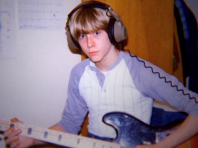 Archival photo of Kurt Cobain as a teenager. 