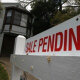 A 'sale pending' sign is displayed in front of a home for sale May 24, 2010 in San Rafael, California. 