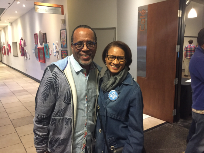 Nicholas and TK Walker attended the forum for candidates in their congressional district.