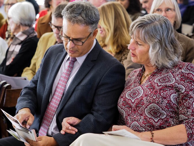 Guests at Sunnylands in Rancho Mirage, CA for AirTalk's 30th anniversary. Photo by Bill Youngblood.