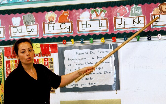  How do you teach your kids Spanish – by starting them out on it at home or making sure they study it in school? 