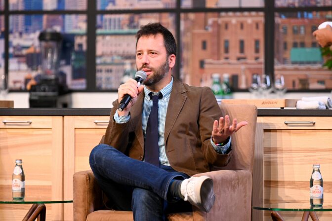 Dan Pashman speaks onstage during the Food &amp; Fake News: Separating Fact from Fiction presented by Ajinomoto panel at Beverage Media presents Southern Glazer's Wine &amp; Spirits Trade Tasting hosted by Wine Spectator at Pier 94 in New York City.