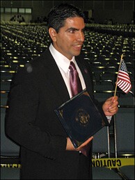 Eddie Sotelo a.k.a. Piolin, which translates roughly to "tweety bird." He's been chirping on his morning drive-time show about his path to citizenship for many months.
