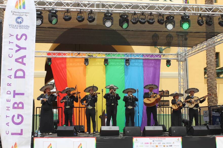 Mariachi Arcoiris bills itself as the first LGTBQ mariachi group.