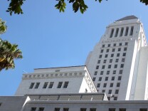 City Hall in Downtown Los Angeles on August 17, 2017.
