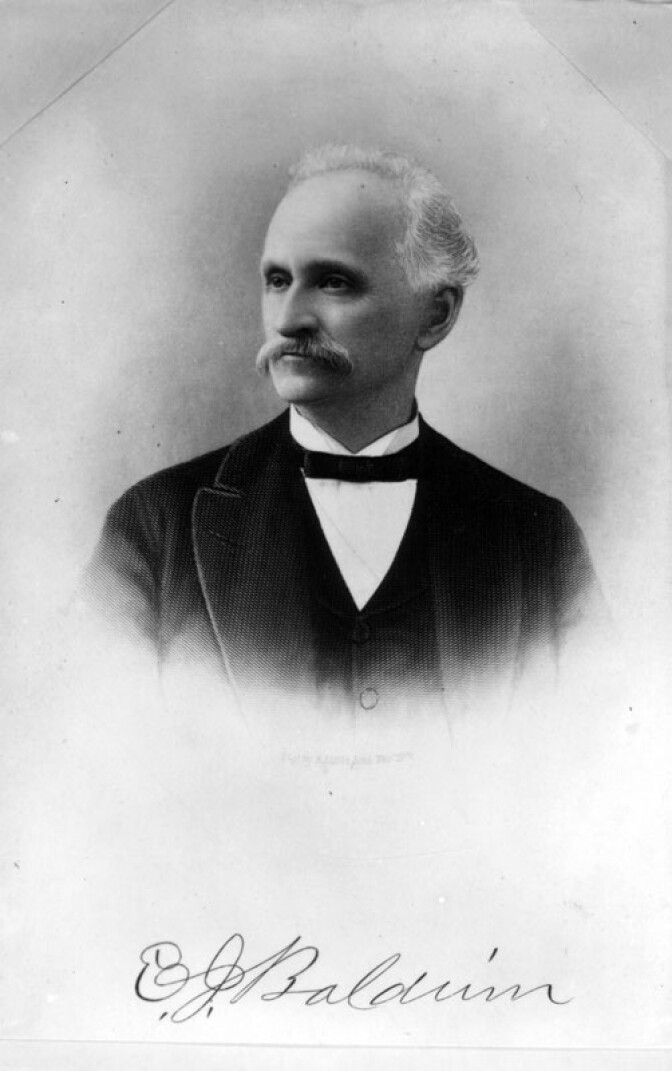 Portrait of Elias Jackson "Lucky" Baldwin. 