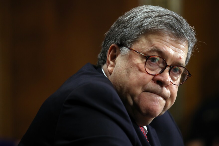 WASHINGTON, DC - MAY 1: U.S. Attorney General William Barr testifies before the Senate Judiciary Committee May 1, 2019 in Washington, DC. Barr testified on the Justice Department's investigation of Russian interference with the 2016 presidential election. (Photo by Win McNamee/Getty Images)