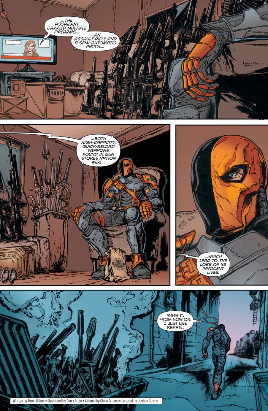 A page from the comic book anthology "Love Is Love."
