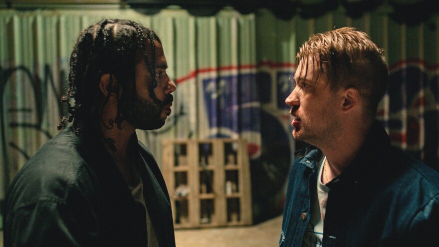 David Diggs, left, and Rafael Casal are the writers and stars of "Blindspotting."
