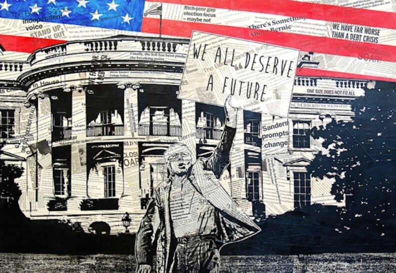 "We All Deserve a Future" by artist Greg Auerbach