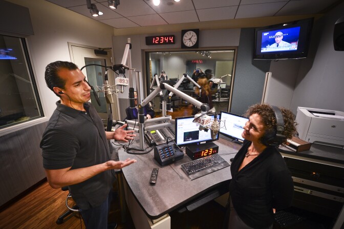 A Martinez and Alex Cohen, co-hosts of Take Two.