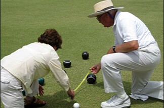 Lawn Bowling is a game of millimeters.