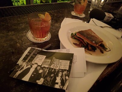 Checks at The Black Cat restaurant in LA's Silver Lake neighborhood come with a postcard featuring an image from the LGBT protests that happened in 1967 at the same site.