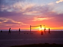 Volleyball on Venice Beach, Nov. 7, 2013.