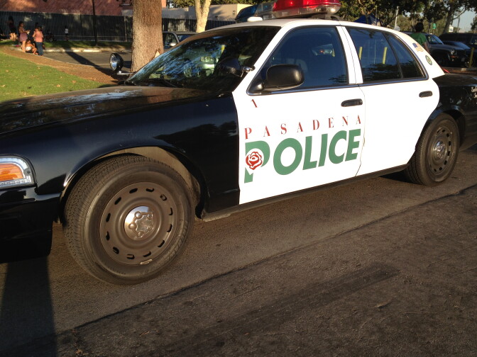 Pasadena Police Department car. 