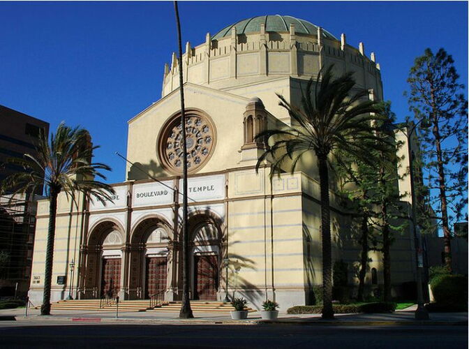 The Wilshire Boulevard Temple in Los Angeles. 
