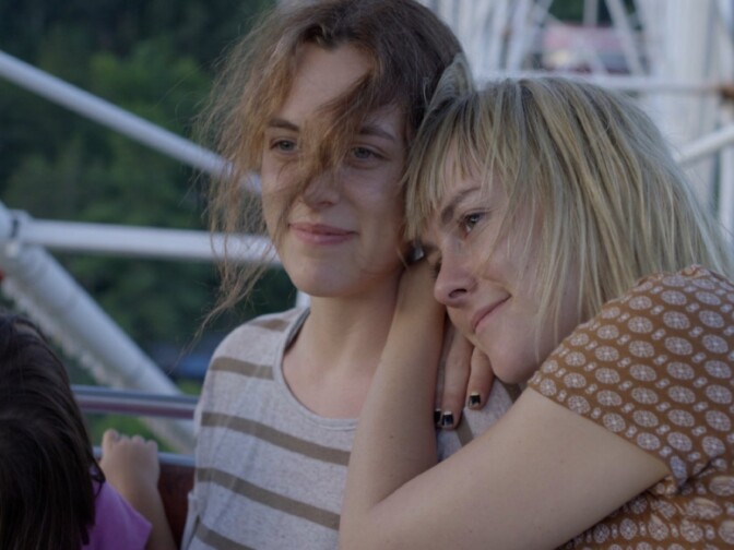 Riley Keough (left) and Jena Malone star in So Yong Kim's fourth and latest film, "Lovesong."